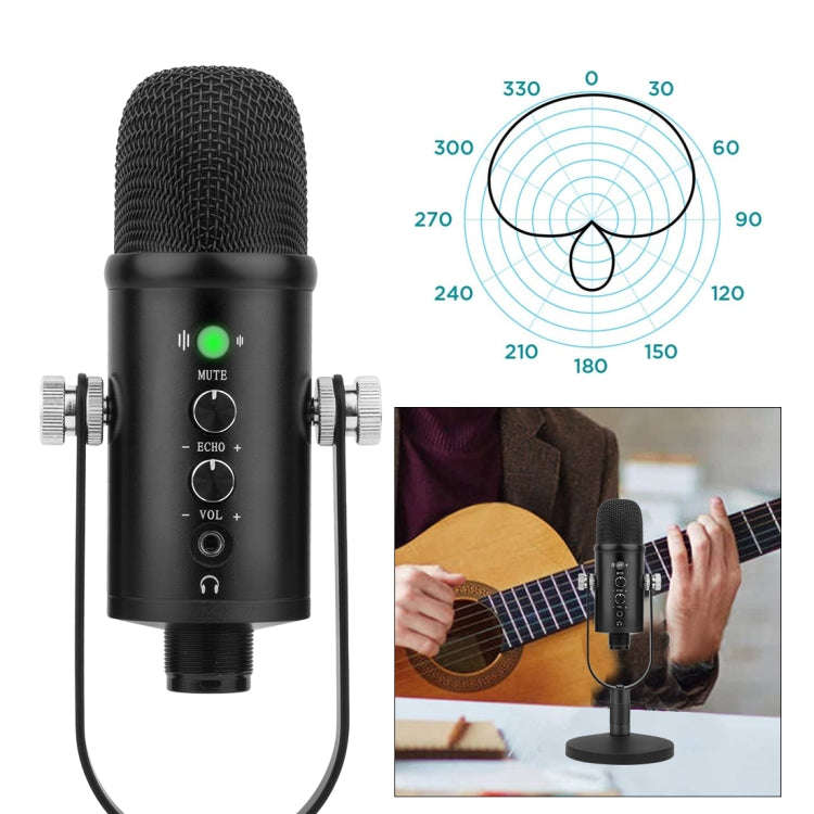 BM-86 USB Condenser Microphone Voice Recording Computer Microphone Live Broadcast Equipment Set, ...
