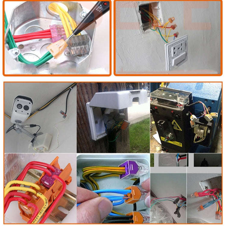 10 PCS VSE-412W Terminal Building Wiring Push-in Connector Quick Connection Terminal