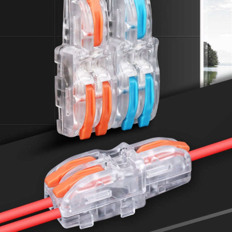 10 PCS Multi-Function Branch Wire Butt Copper Wire Quick Connection Terminal, Model: F12 Orange H...