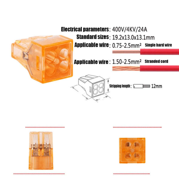 10 PCS VSE-104 Fast Universal Copper Wire Connector Terminal