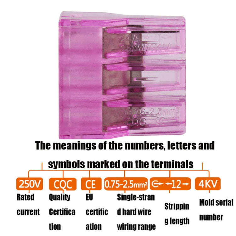 10 PCS VSELE VSE-106C Wire Connector Plug-In Terminal