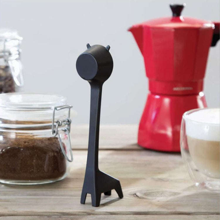 5 PCS Cartoon Giraffe Shape Coffee Spoon Coffee Bean Powder Quantitative Spoon Metering Plastic S...