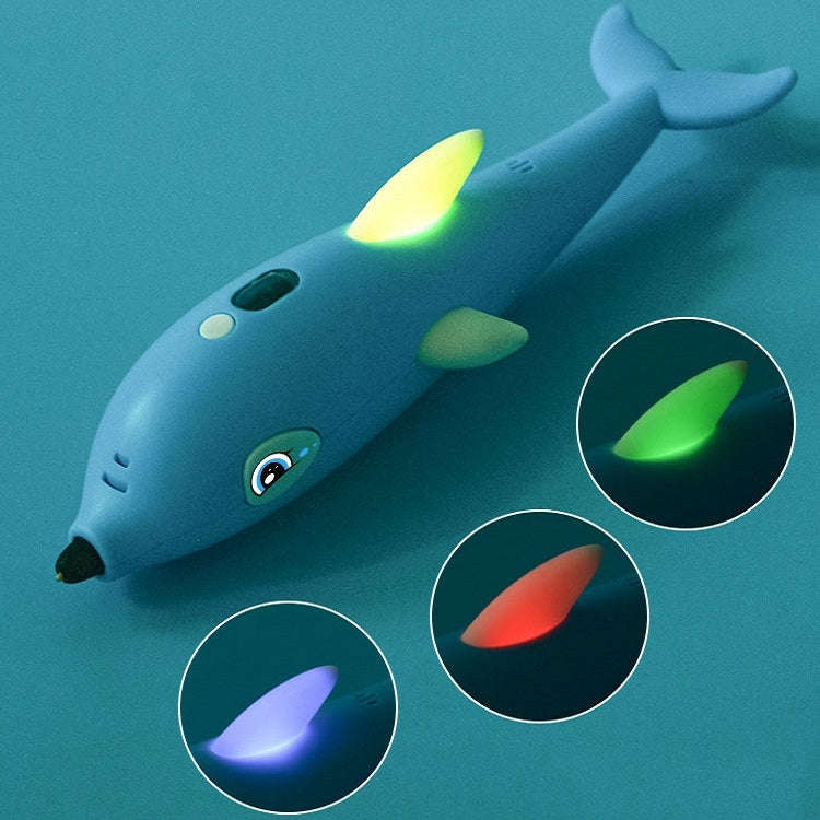 3D Printing Pen Three-Dimensional Painting Graffiti Brush(Blue)