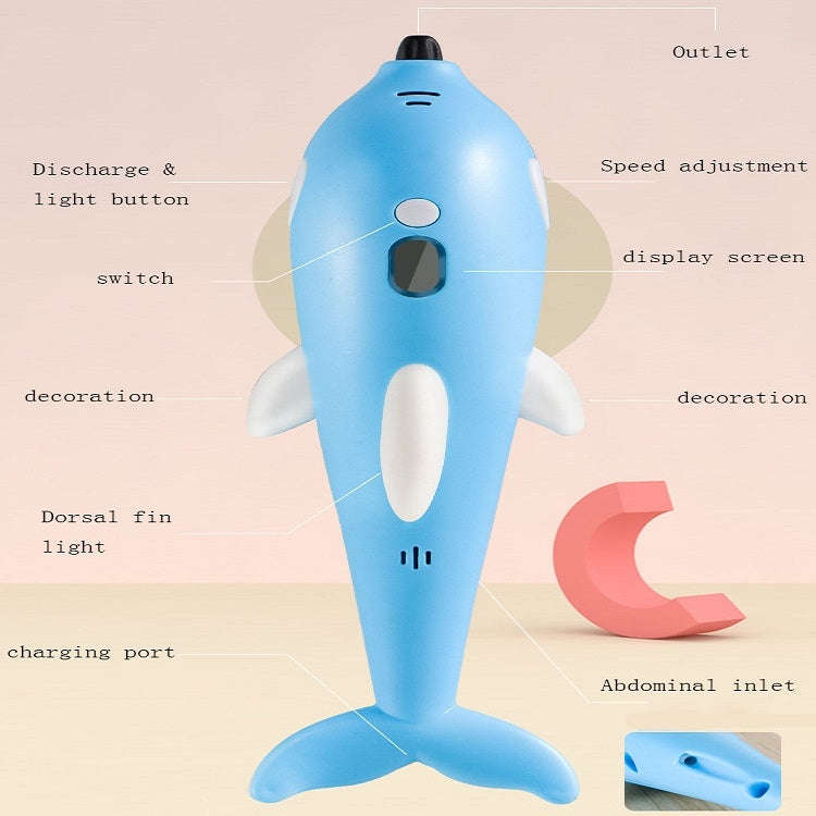 3D Printing Pen Three-Dimensional Painting Graffiti Brush(Blue)
