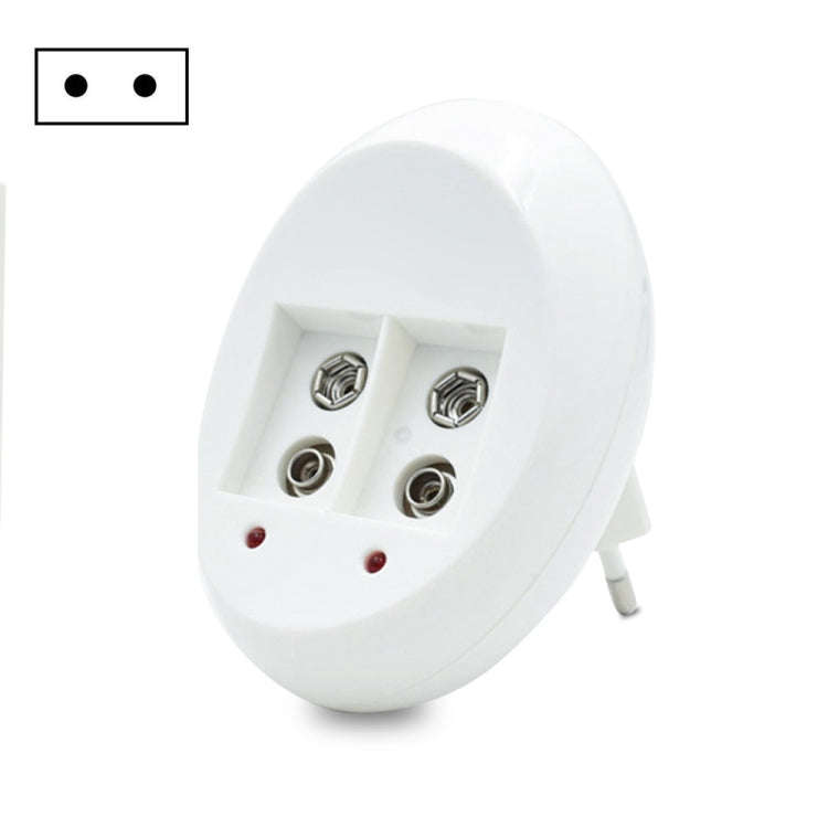 9V L-ion Rechargeable Battery 6F22 9V Lithium Batteries Charger(EU Plug)
