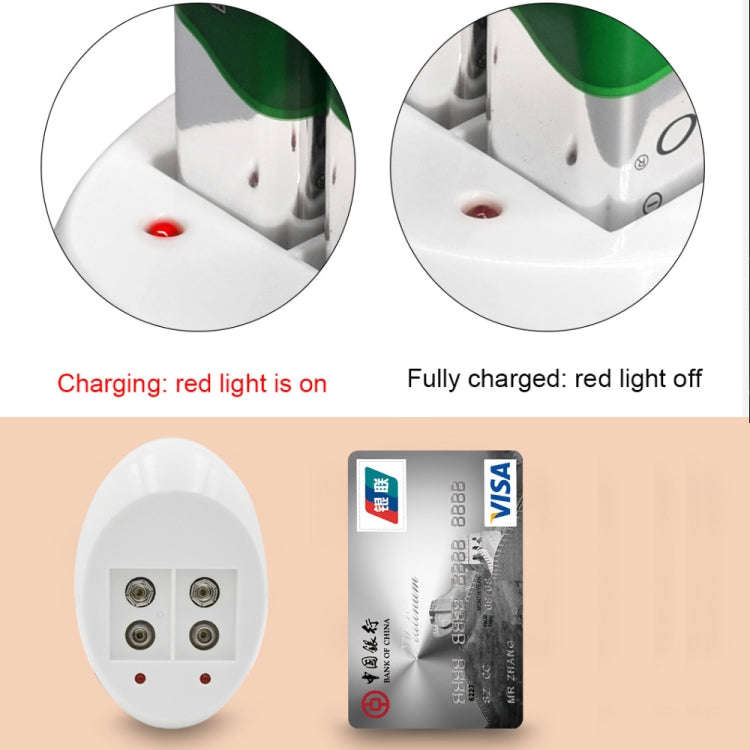 9V L-ion Rechargeable Battery 6F22 9V Lithium Batteries Charger(EU Plug)