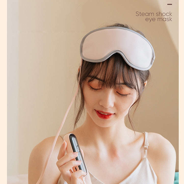 M02 Office Home Portable USB Type Remote Control Steam Sleep Massage Eye Mask(Pink)