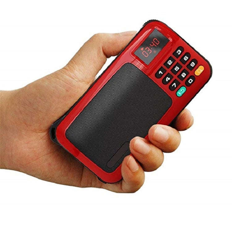 Rolton W405 Portable Mini FM Radio TF Card USB Receiver Music Player with LED Display(Blue)