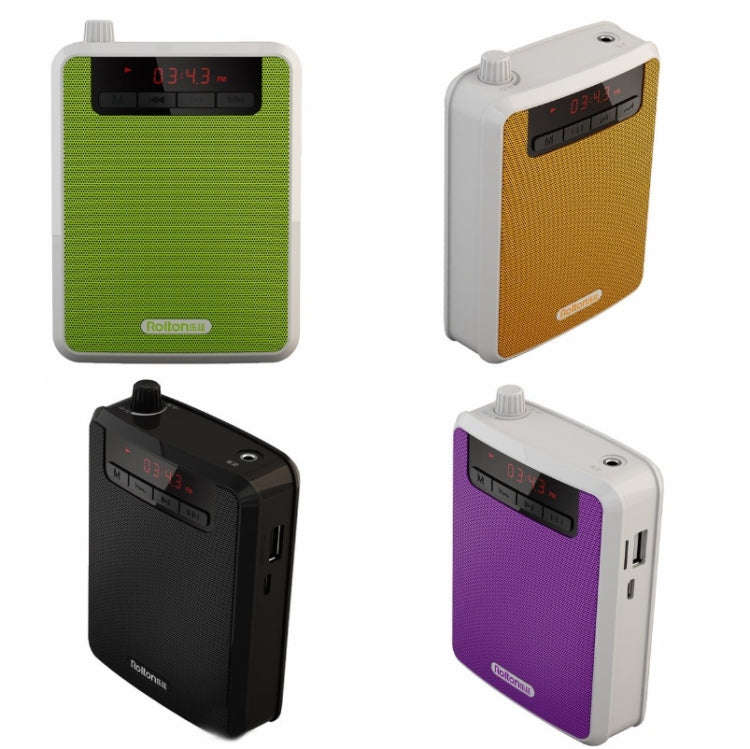 Rolton K300 Portable Voice Amplifier Supports FM Radio/MP3(Orange)