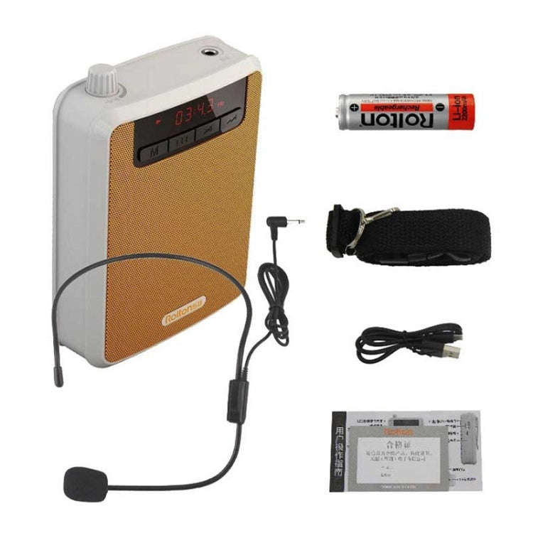 Rolton K300 Portable Voice Amplifier Supports FM Radio/MP3(Green)