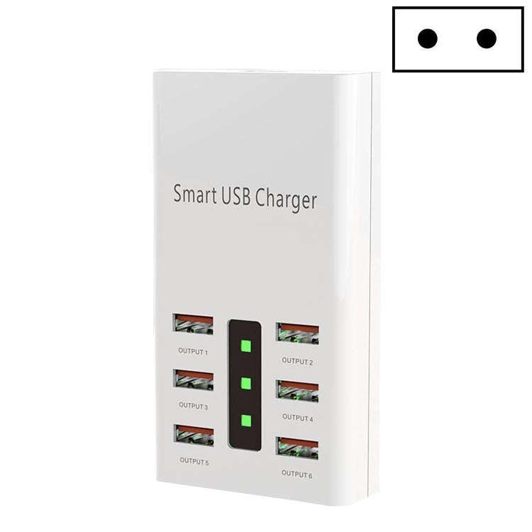 30W 2A Multi-Function 6-Port Charging Socket Universal Smart Phone And Tablet USB Charger(EU Plug)