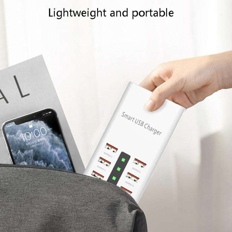 30W 2A Multi-Function 6-Port Charging Socket Universal Smart Phone And Tablet USB Charger(EU Plug)