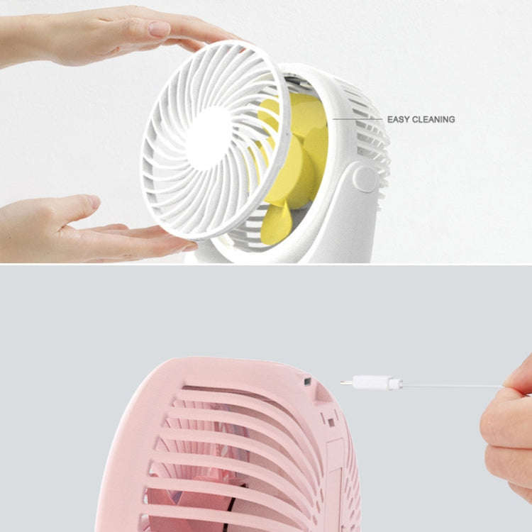 JD-Q1 Office Student Dormitory Mini Silent USB Fan(Pink)