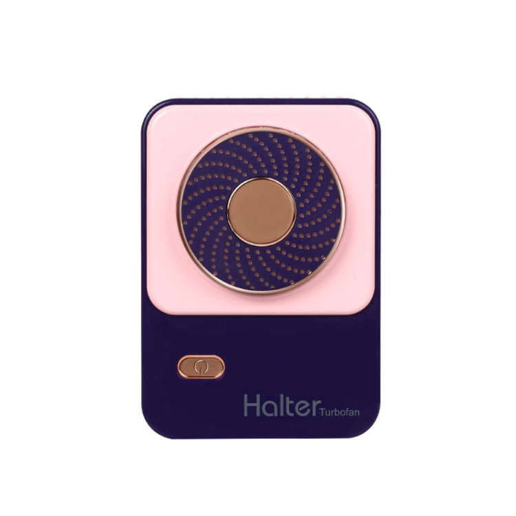 SHC-S03 USB Desktop Leafless Outdoor Sports Portable Lazy Hanging Neck Fan, Colour: Pink