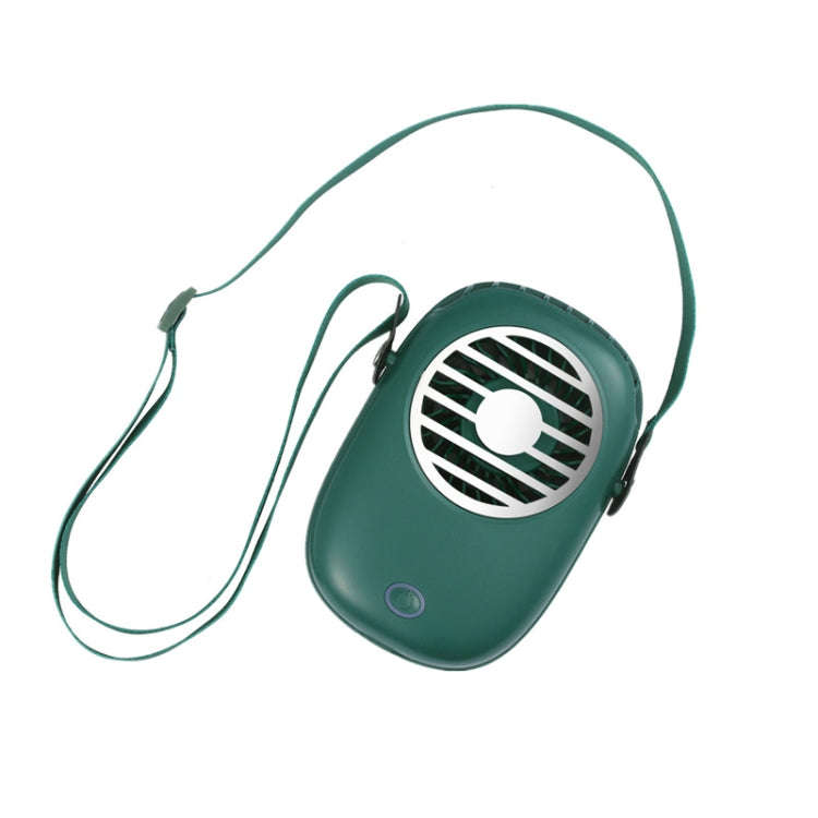 WX616 Mini Hanging Neck Fan USB Student Office Handheld Fan(Green)