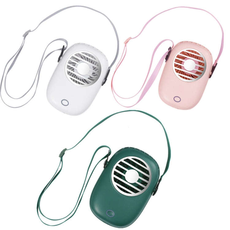 WX616 Mini Hanging Neck Fan USB Student Office Handheld Fan(Green)