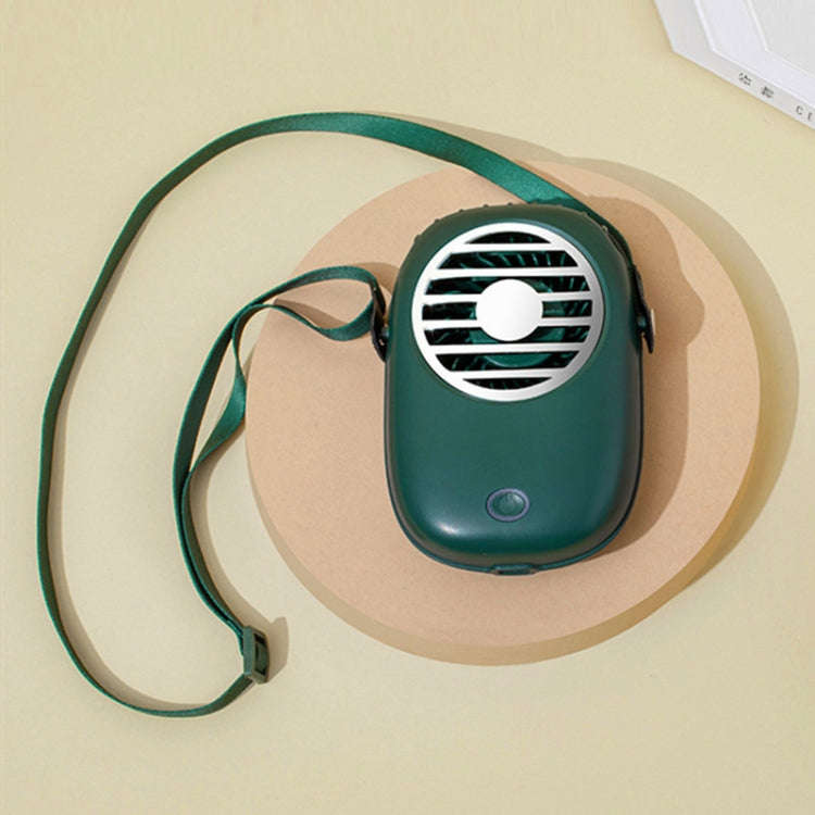 WX616 Mini Hanging Neck Fan USB Student Office Handheld Fan(Green)