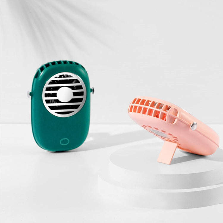 WX616 Mini Hanging Neck Fan USB Student Office Handheld Fan(Green)