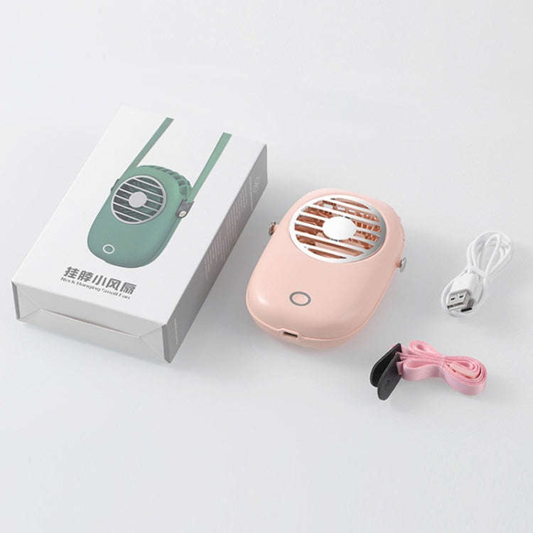 WX616 Mini Hanging Neck Fan USB Student Office Handheld Fan(Green)