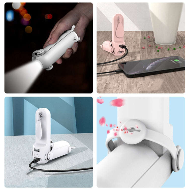DS208 Folding Multifunctional USB Flashlight Fan Portable Aromatherapy Mosquito Repellent Mini Ha...