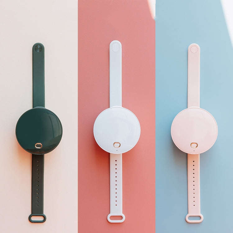 G3 Portable Outdoor Kids USB Mini Mirror Leafless Watch Fan(White)