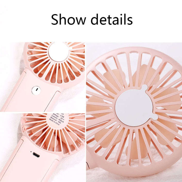 P9 Mobile Phone Holder Mini Fan Outdoor Children Hanging Neck USB Fan(Blue)