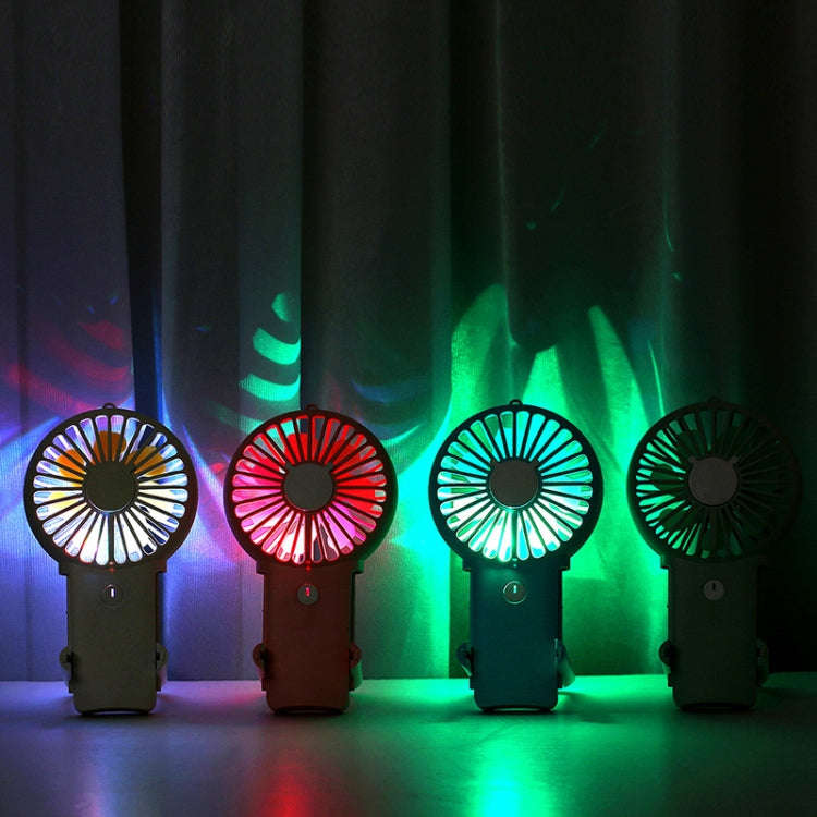 P9 Mobile Phone Holder Mini Fan Outdoor Children Hanging Neck USB Fan(Blue)