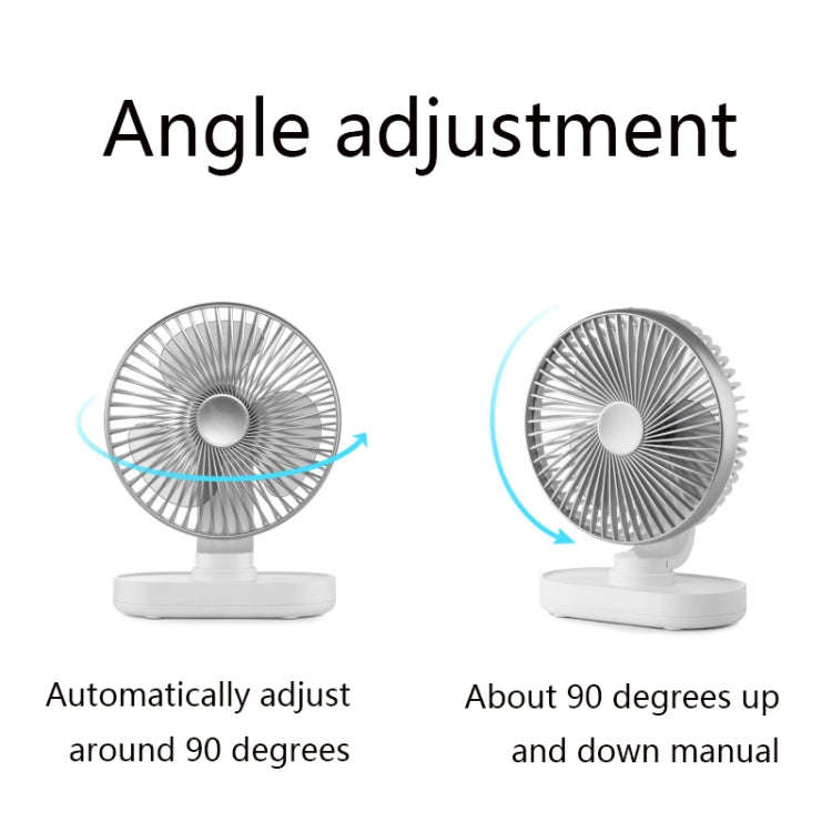 D77 Desktop Automatic Shaking hHead Fan Mute Portable Home Office Dormitory USB Fan(Rose Pink)