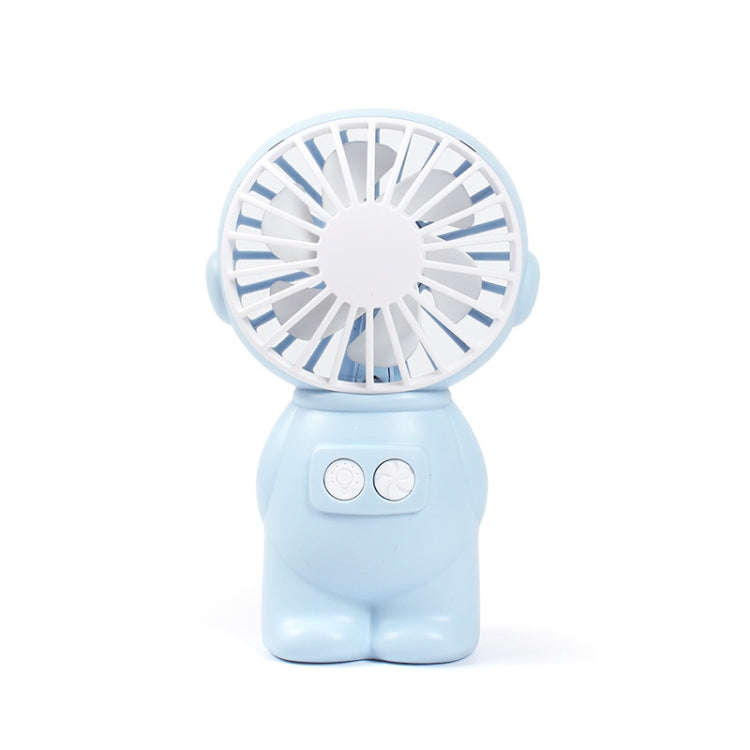 FY040 2 PCS Portable Outdoor USB Handheld Fan Desktop Office Mini Night Light Fan(Blue)