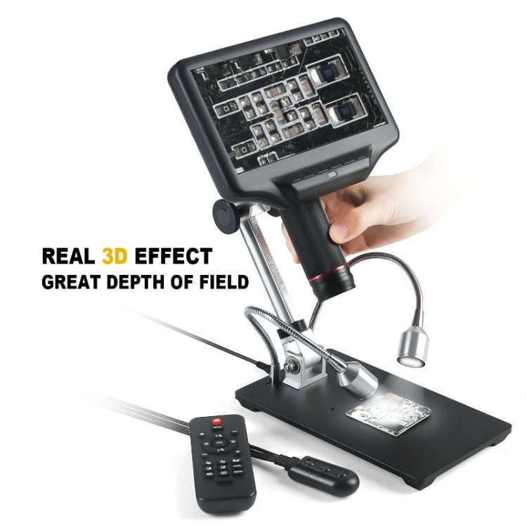 7 Inch 3D Digital Microscope Industrial Overhaul, Watch And Jewelry Appraiser(EU Plug)