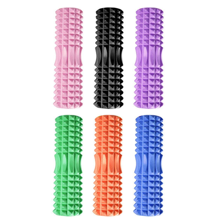 3 in 1 Eva Foam Roller Hollow Muscle Relaxation Roller Yoga Column Set, Length:  45cm (Pink Cresc...