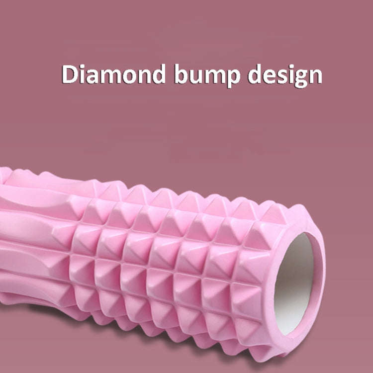 3 in 1 Eva Foam Roller Hollow Muscle Relaxation Roller Yoga Column Set, Length:  45cm (Pink Cresc...