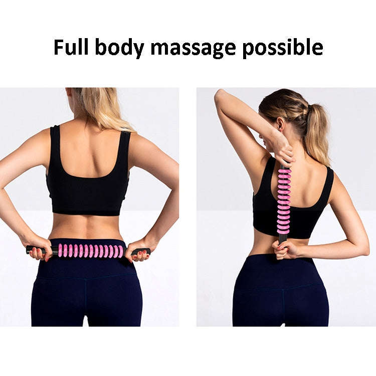 Wolf Tooth Stick Hand-Held Fascia Stick Leg Muscle Relaxation Roller Yoga Fitness Supplies(Purple)