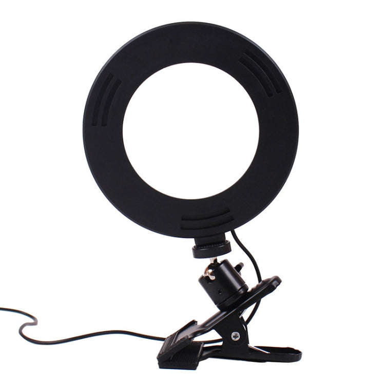6 inch Strong Clip Fill Light With Adjustable Temperature LED Ring Light Desktop Computer Clip Li...