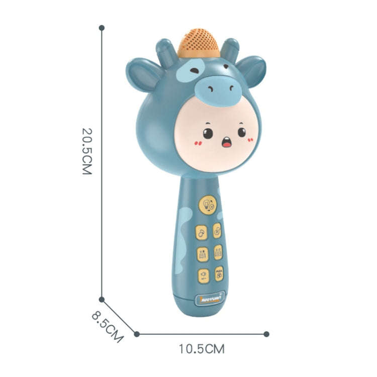 Children Wireless Singing Microphone Early Education Toys, Colour: Upgraded Blue