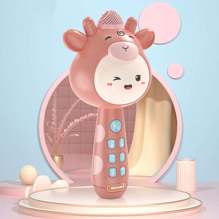 Children Wireless Singing Microphone Early Education Toys, Colour: Upgraded  Pink