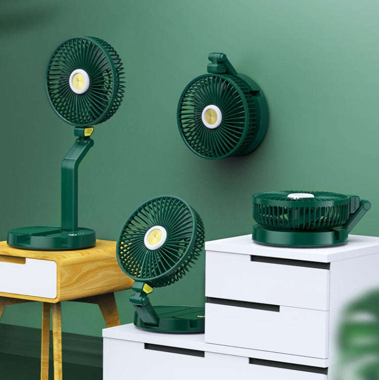 FF-996 Desktop Folding Table Lamp Fan Student Dormitory Desktop USB Mute Fan(Upgraded Version-Black)