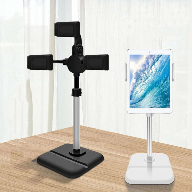 Telescopic Adjustment Live Frame Desktop Tablet Mobile Phone Bracket, Specification: K06 Three-se...
