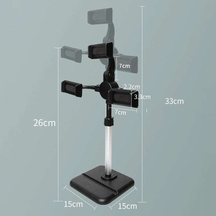 Telescopic Adjustment Live Frame Desktop Tablet Mobile Phone Bracket, Specification: K06 Three-se...
