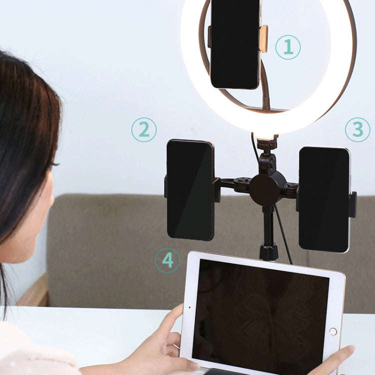 Telescopic Adjustment Live Frame Desktop Tablet Mobile Phone Bracket, Specification: K07 Three-se...