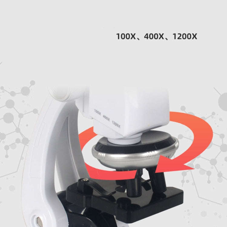 Early Education Biological Science 1200X Microscope Science And Education Toy Set For Children L