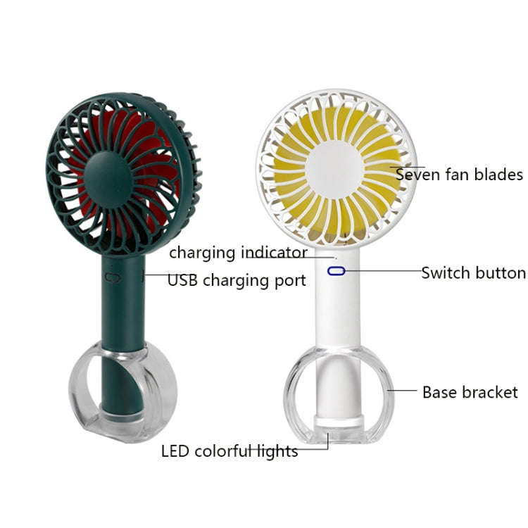 FS-H01 USB Portable Ultra-quiet Large Wind Hand-held Desktop Student Dormitory Household Mini Fan...