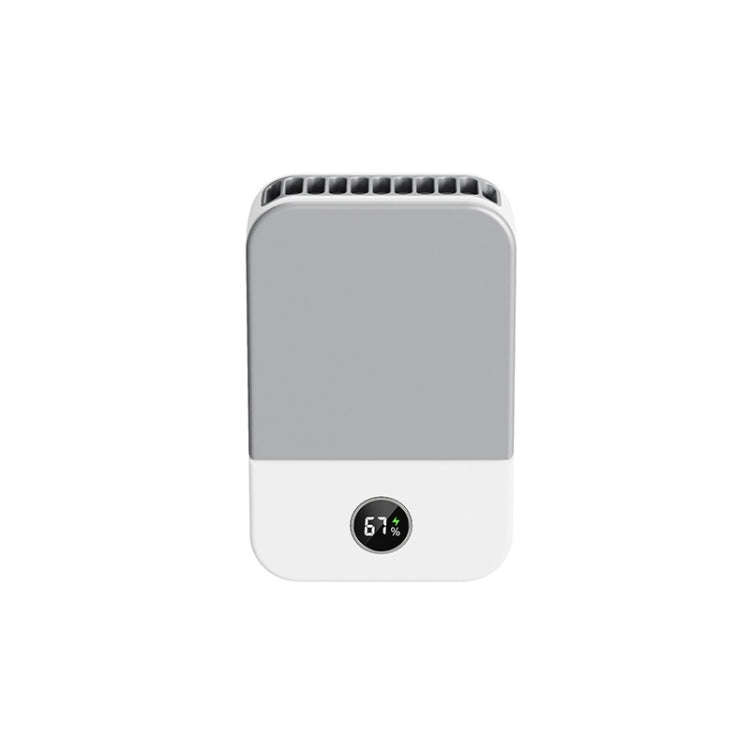 DQ205 Summer Mini Hanging Neck Fan USB Portable Student Silent High Wind Bladeless Fan(White)