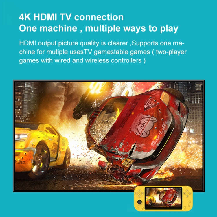 X20 LIFE Classic Games Handheld Game Console with 5.1 inch Screen & 8GB Memory, Support HDMI Outp...