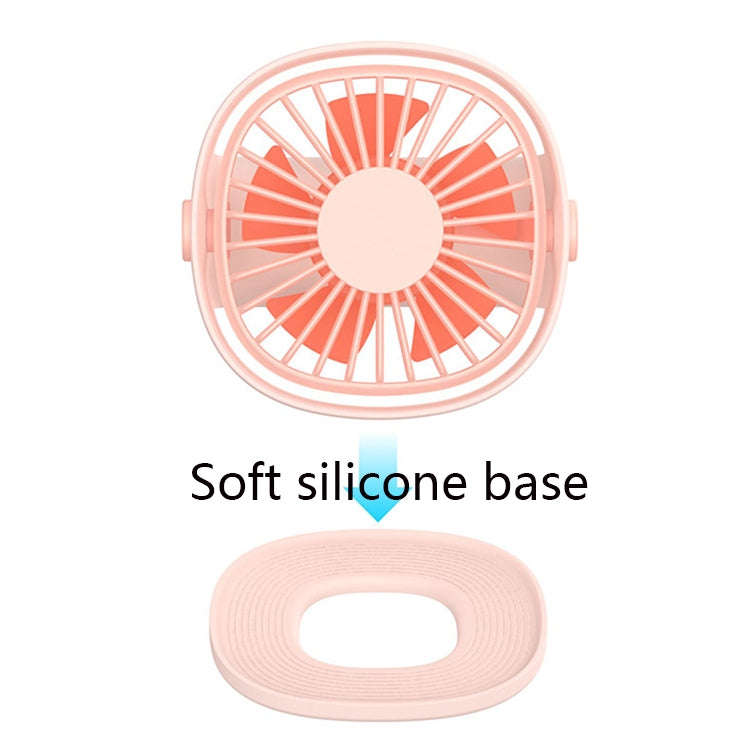 Handheld Desktop Outdoor Student Mute USB Mini Fan(Pink)