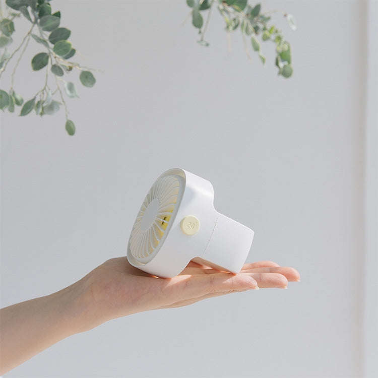 Handheld Desktop Outdoor Student Mute USB Mini Fan(White)