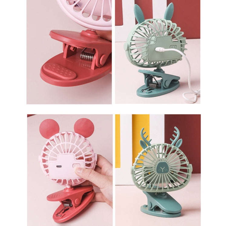 USB Charging Clip Fan Dormitory Office Bedside Lamp Fan Random Colour Style Delivery