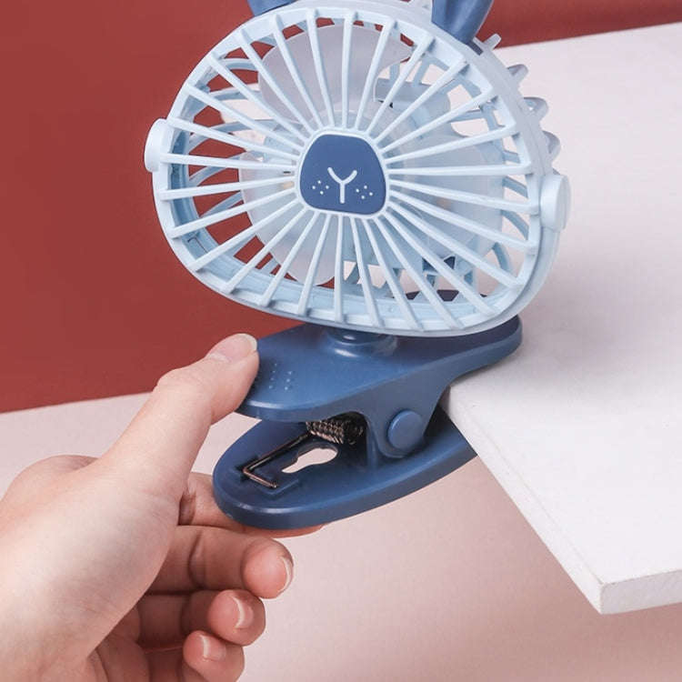 USB Charging Clip Fan Dormitory Office Bedside Lamp Fan Random Colour Style Delivery