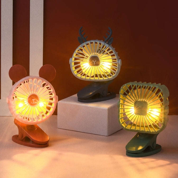 USB Charging Clip Fan Dormitory Office Bedside Lamp Fan Random Colour Style Delivery