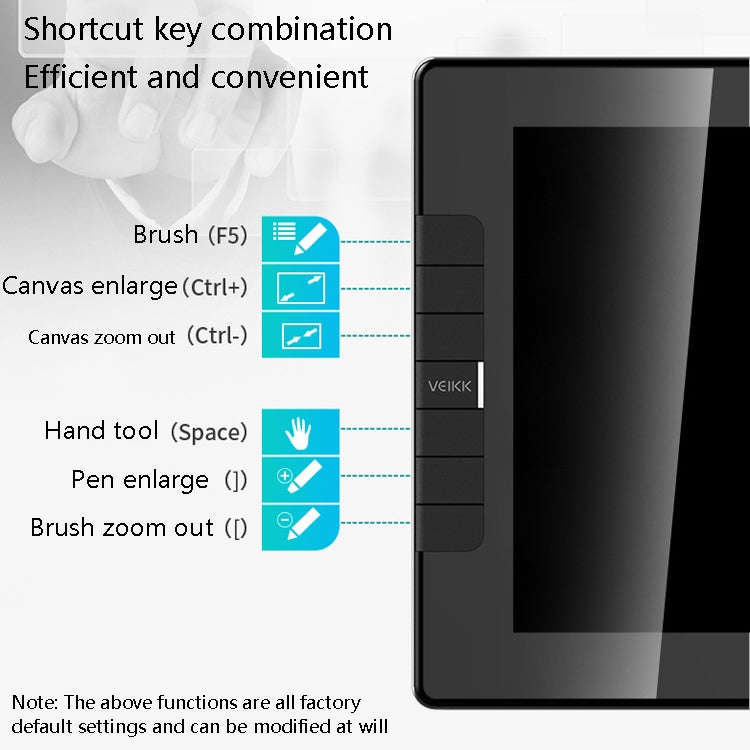 VEIKK VK1200 Digital Screen Hand Drawing Screen Electronic Painting Board
